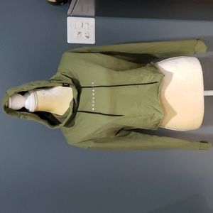 BodCraft ORIGIN PERFORMANCE CROP HOODIE - ARMY GREEN Sz M